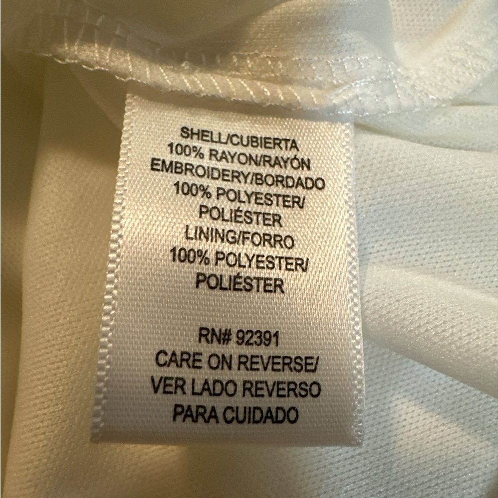 Weavers White Mini Dress with Red Floral Embroidery - Picture 3 of 6